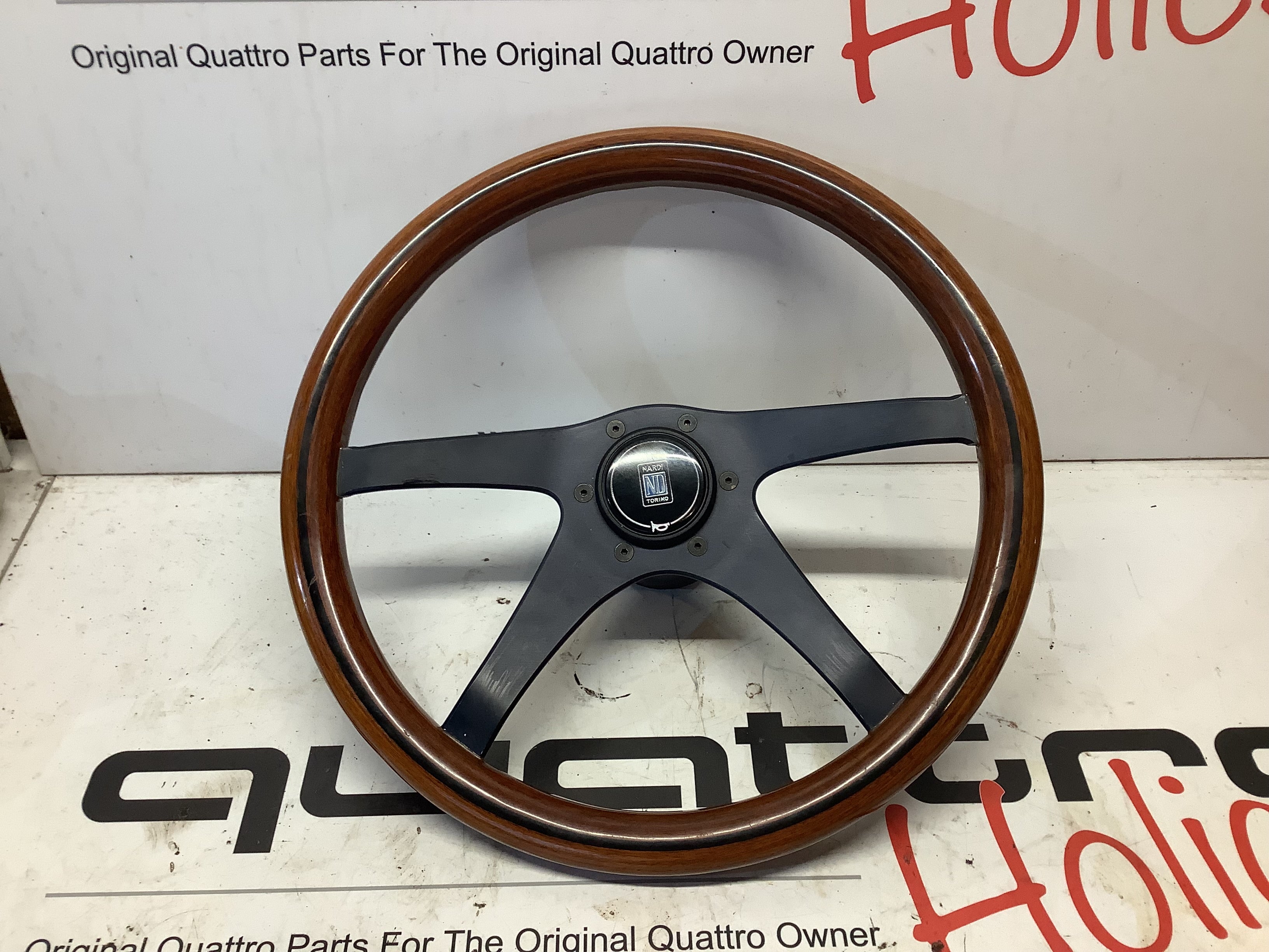 Nardi Wood Grain Original Quattro Steering Wheel Quattroholics