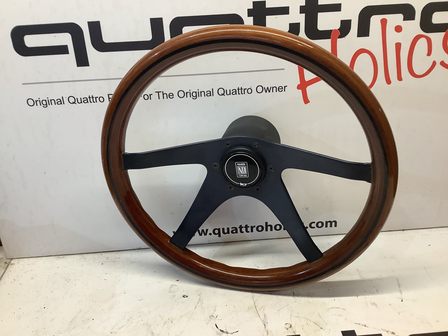 Nardi Wood Grain Original Quattro Steering Wheel