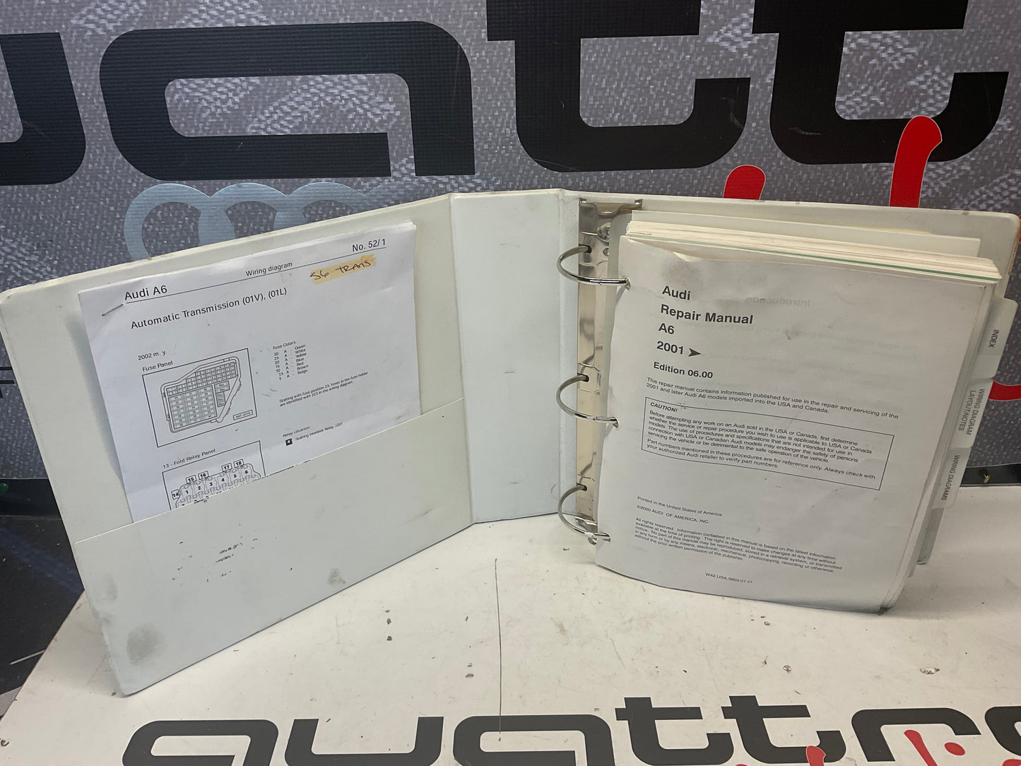 2000-04 A6 Electrical & Troubleshooting Repair Manual W42018197128
