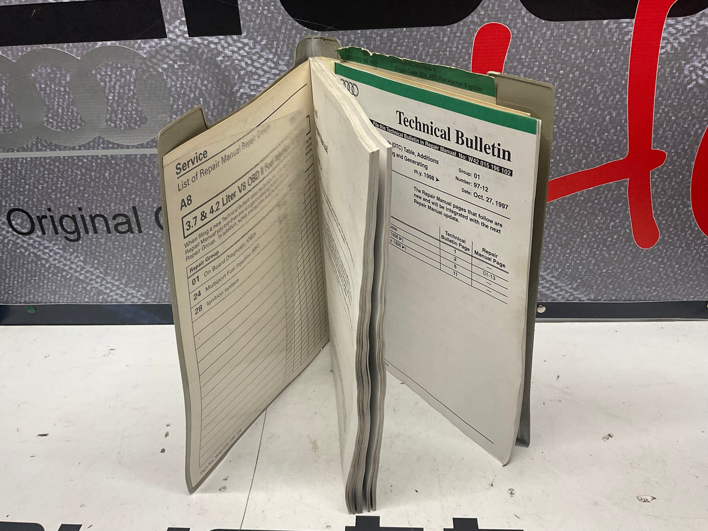 1996-01 A8 ABZ AEW V8 Fuel Injection Repair Manual W42015196102