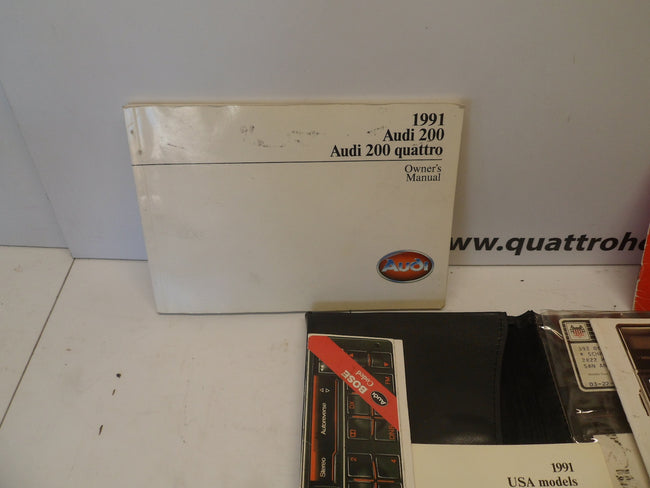 1991 200 Quattro Owners Manual complete