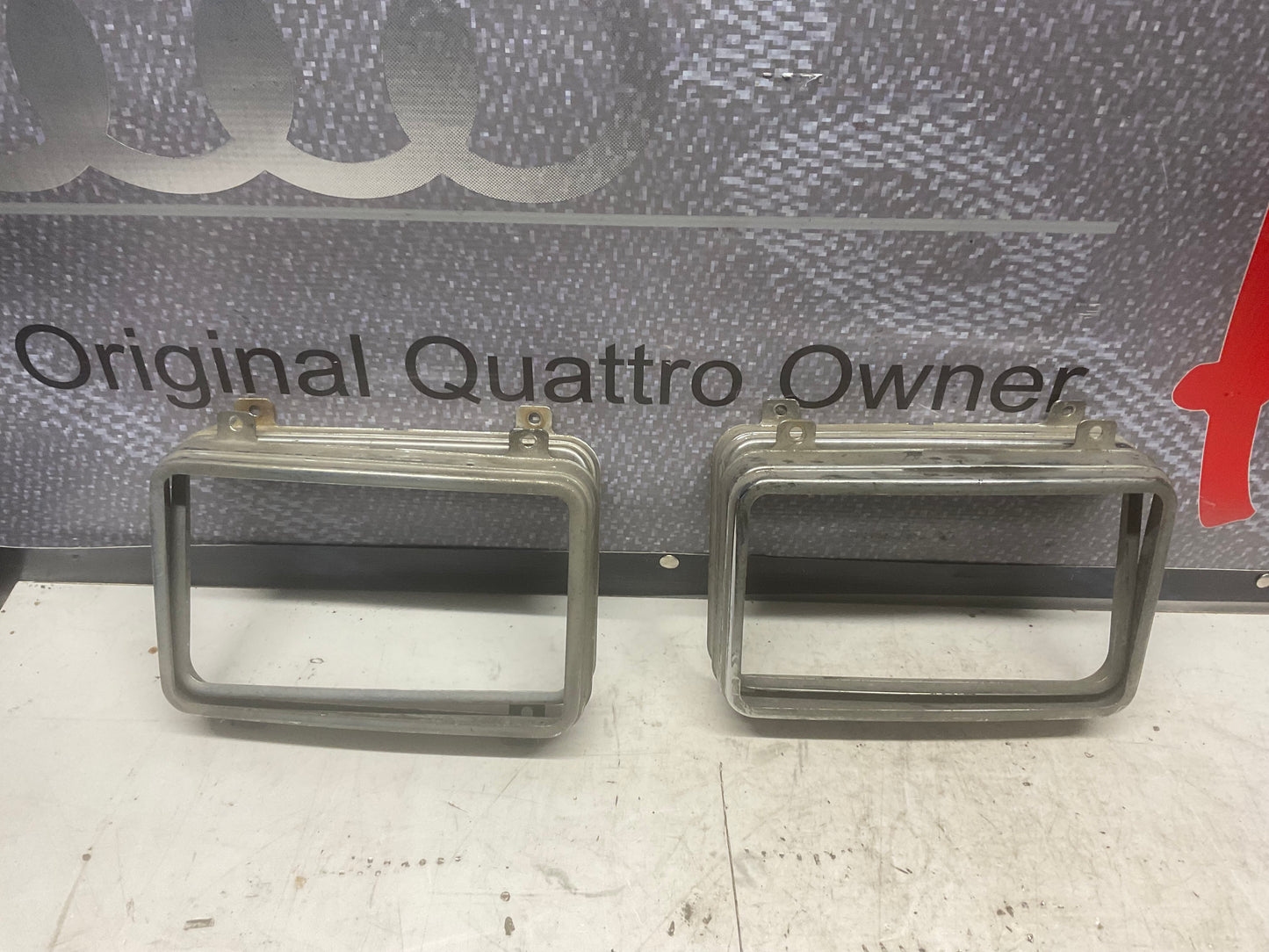 Quad Headlight Housing Chrome Ring Trim Set of 4  URQ B2