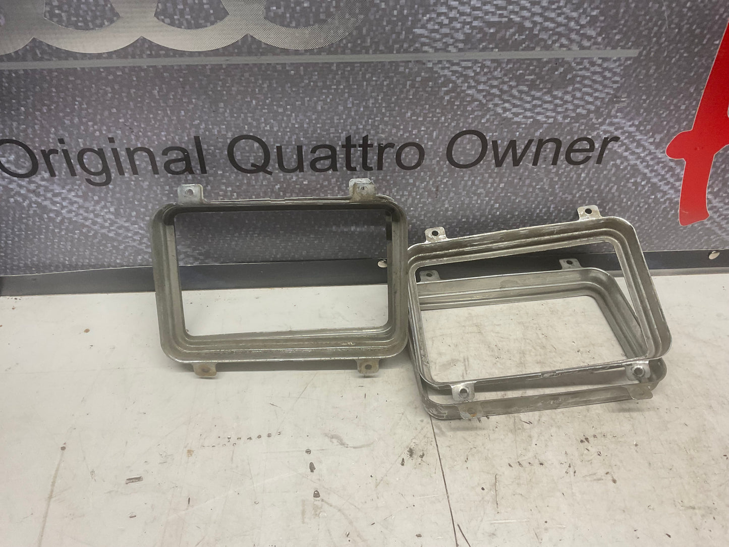Quad Headlight Housing Chrome Ring Trim Set of 4  URQ B2