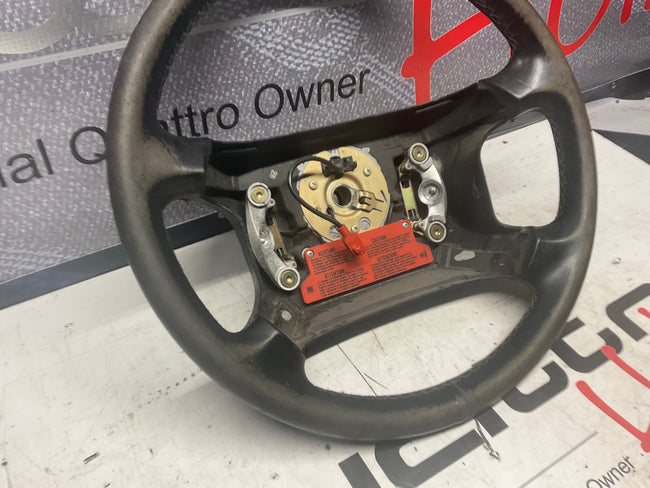 Black Leather Steering Wheel  441419091  D1 C3
