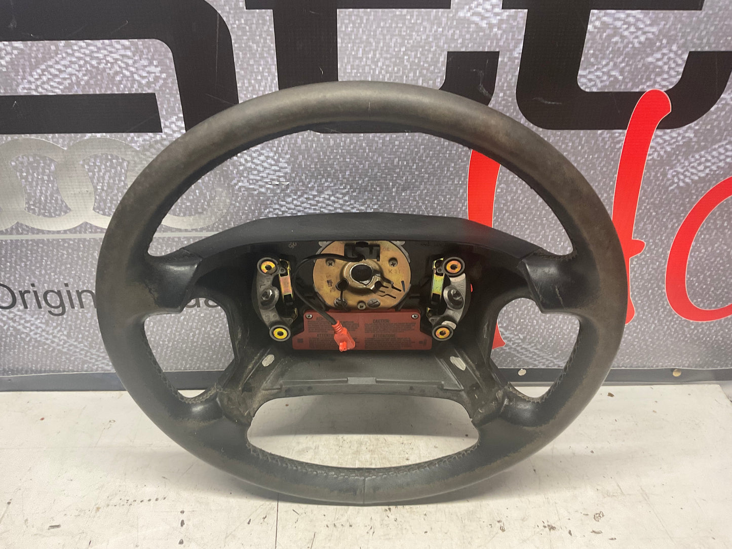 Black Leather Steering Wheel  441419091  D1 C3