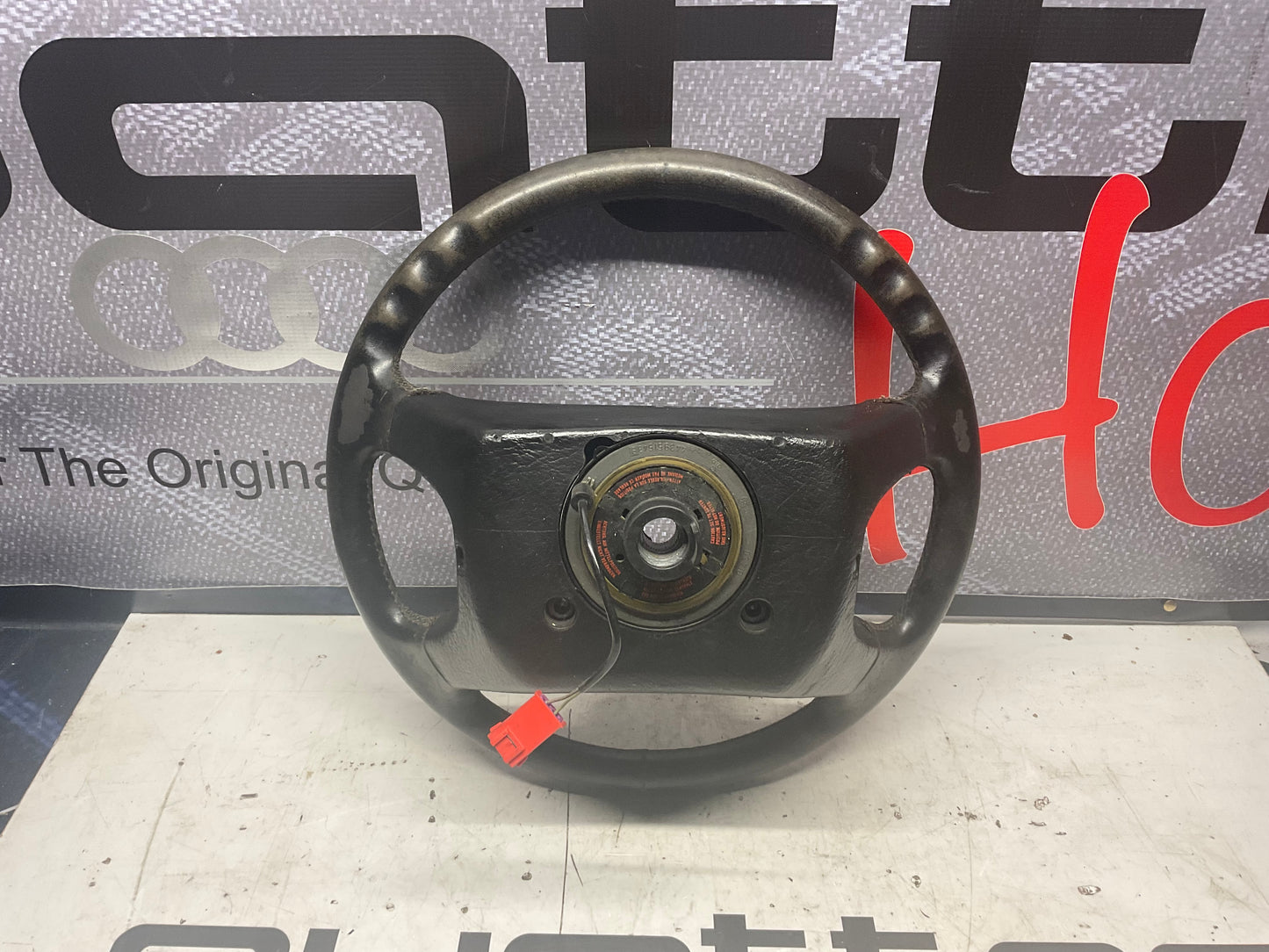 Black Leather Steering Wheel  441419091  D1 C3