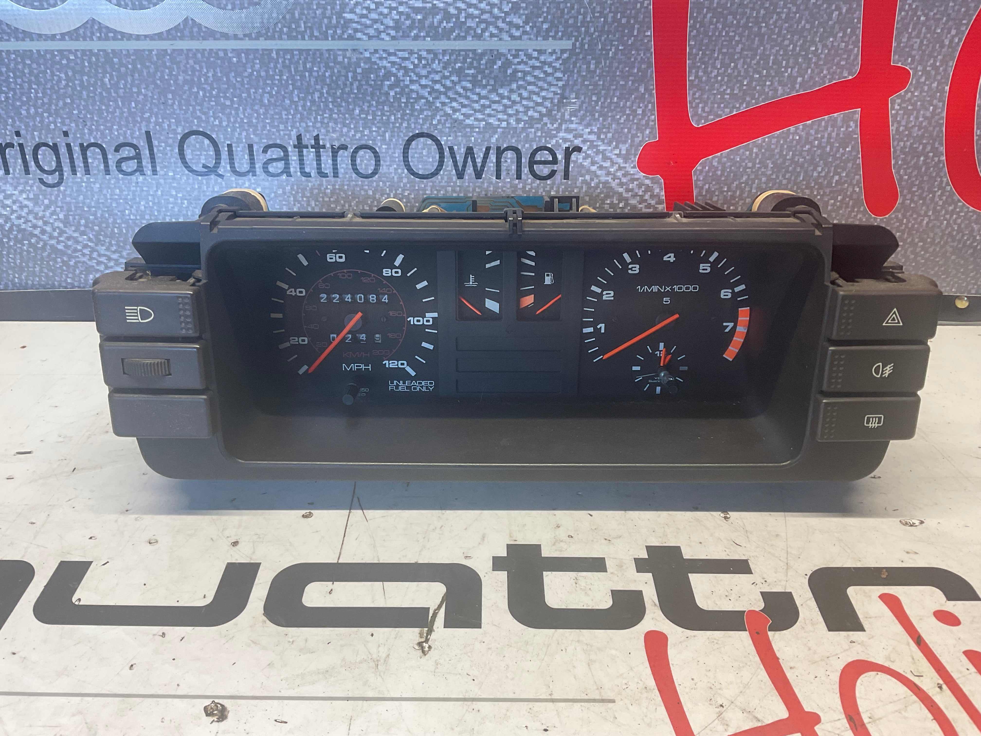 Speedometer / Gauge Cluster & Switches Complete 811957033AE B2 224K ...