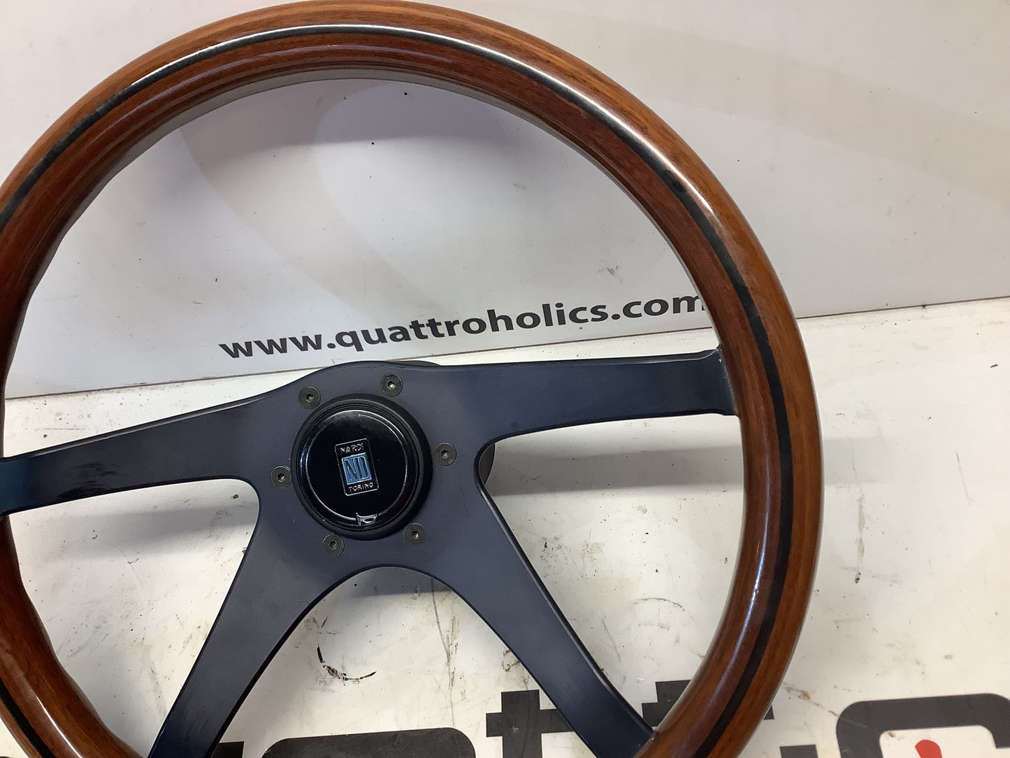 Nardi Wood Grain Original Quattro Steering Wheel
