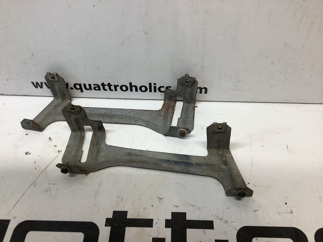 Headlight support brackets pair sloped