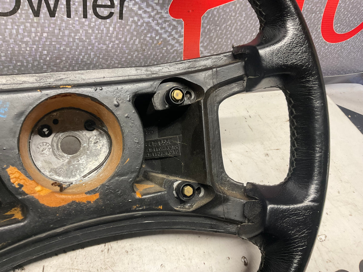 Leather Steering Wheel 443419655C  B2 C3  URQ
