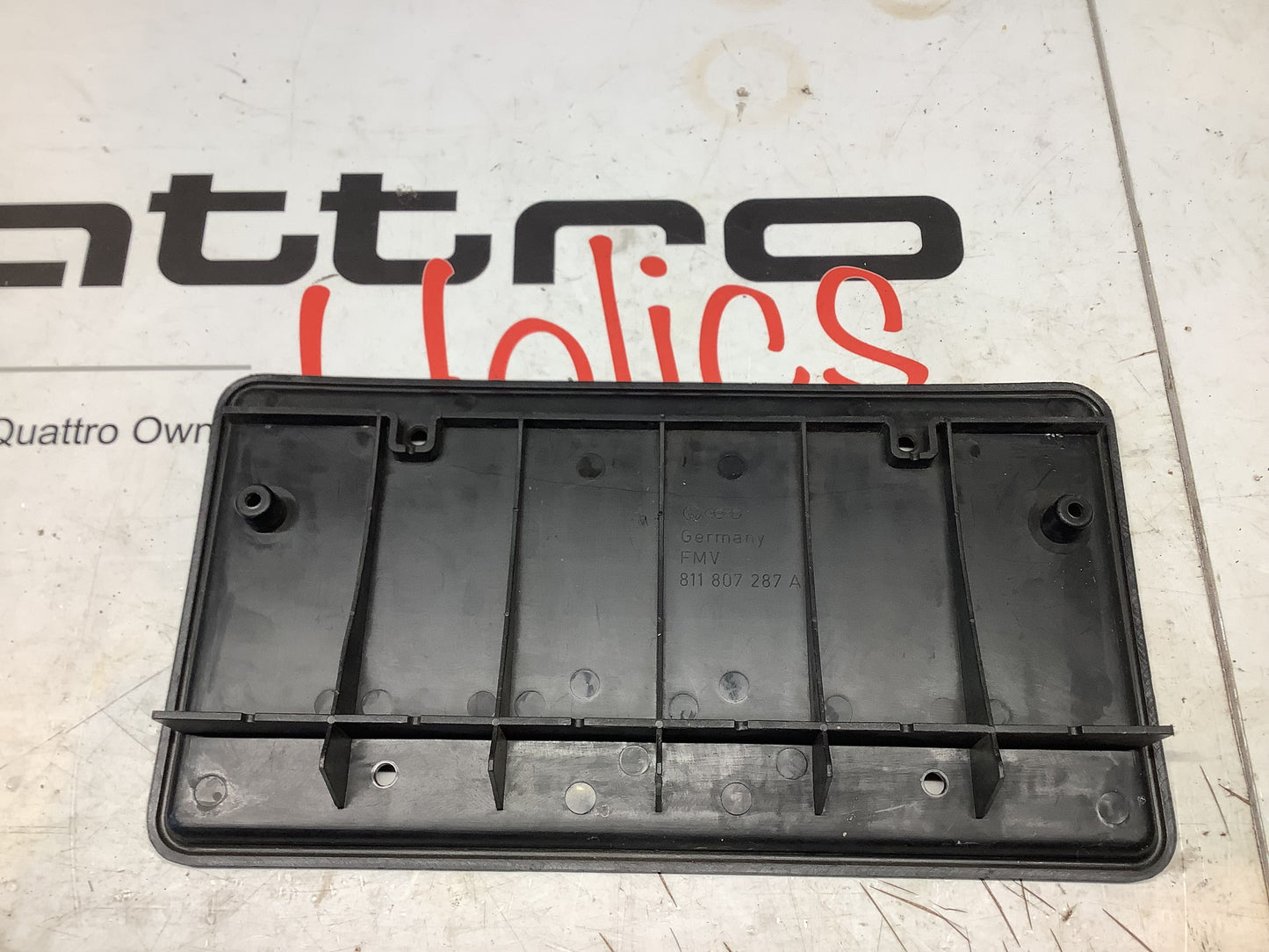 License Plate Holder 811807287A  NOS