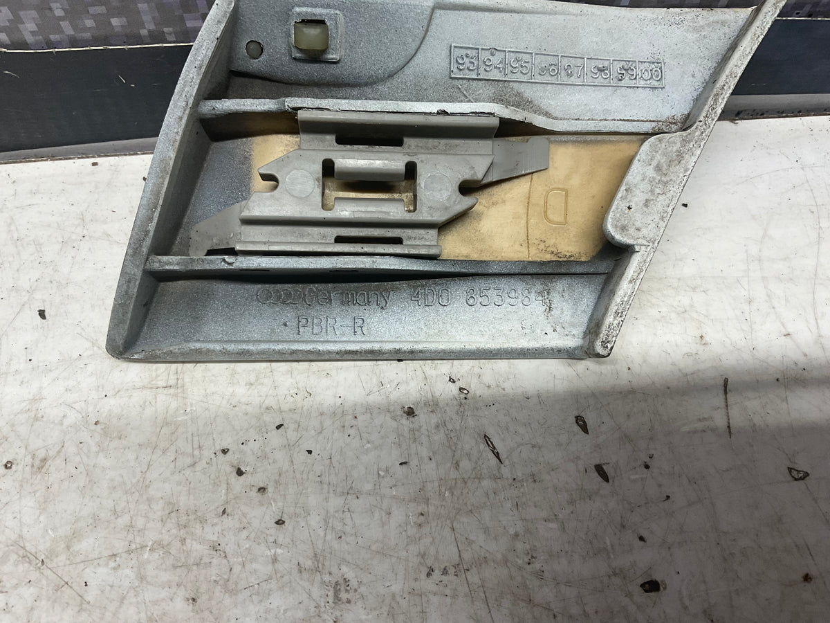 Passenger Rear Quarter Panel Trim Right  4D0853984  D2
