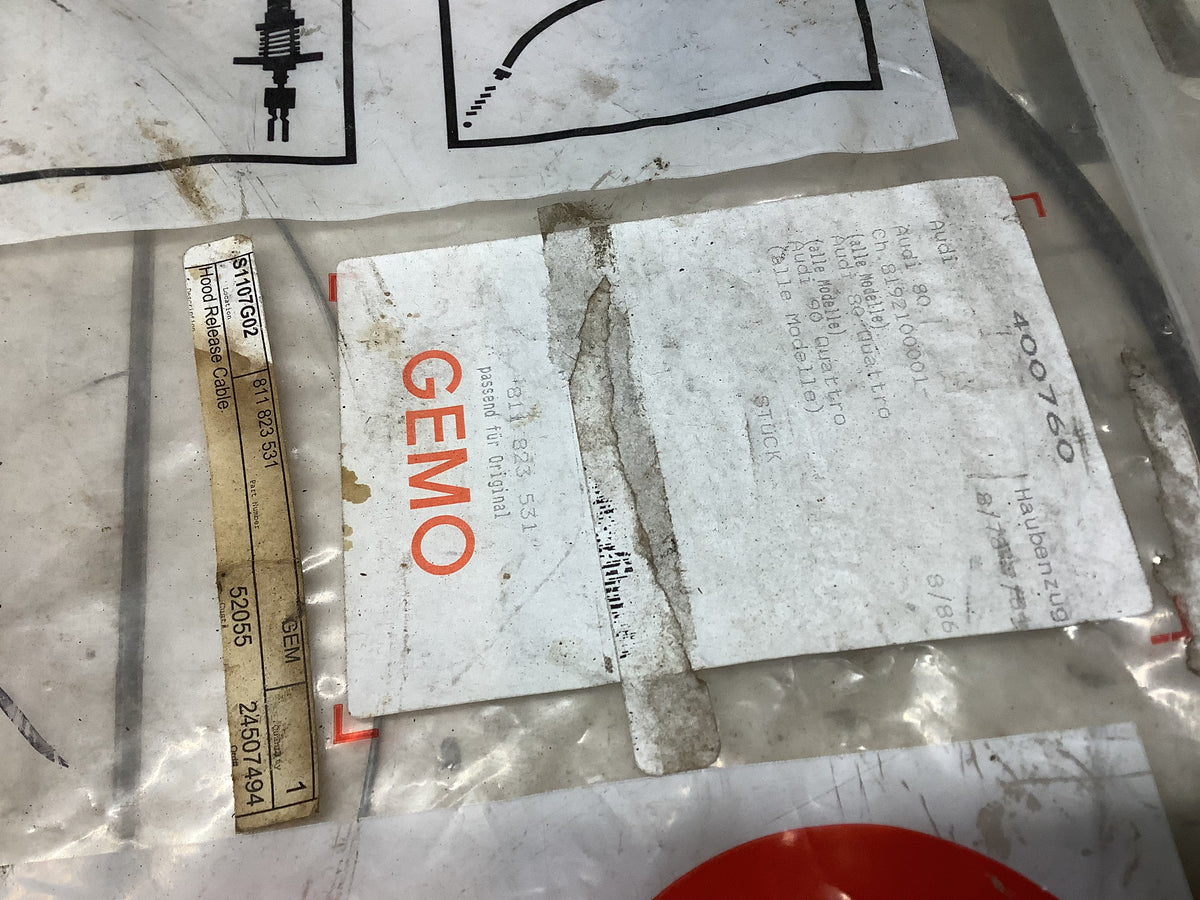 Gemo Label Hood Release Cable 811823531 NOS B2 – Quattroholics