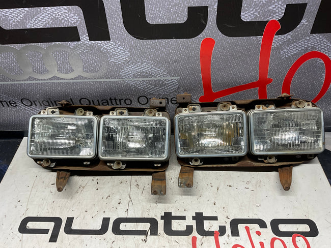 Early Quad Headlight Bracket Pair B2  4000 URQ Coupe