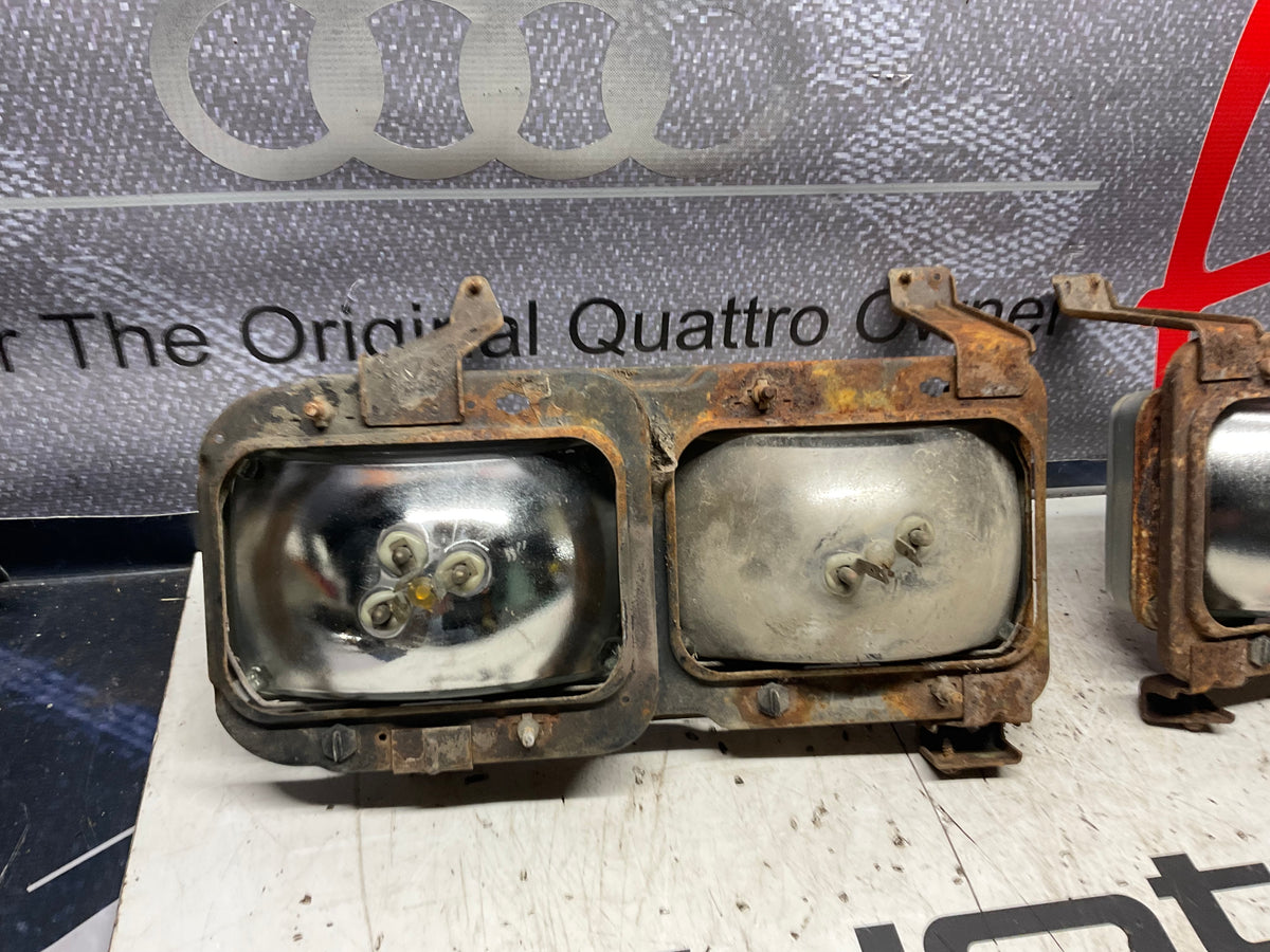 Early Quad Headlight Bracket Pair B2  4000 URQ Coupe