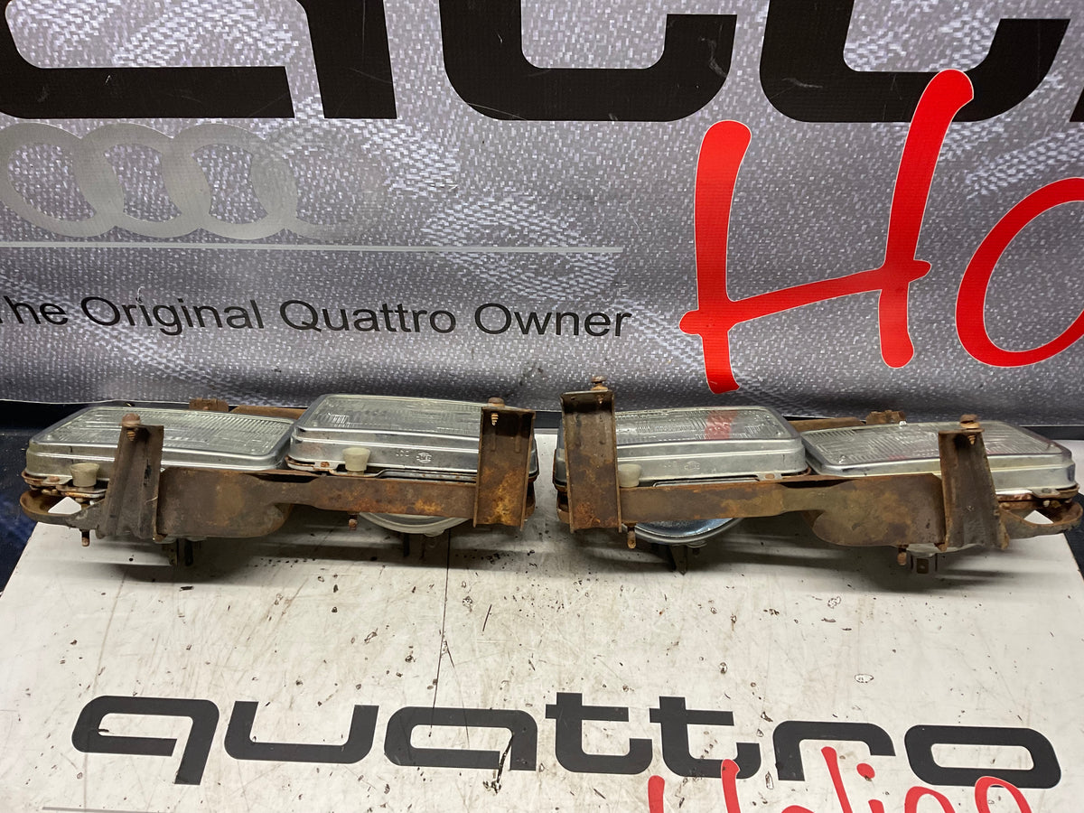 Early Quad Headlight Bracket Pair B2  4000 URQ Coupe