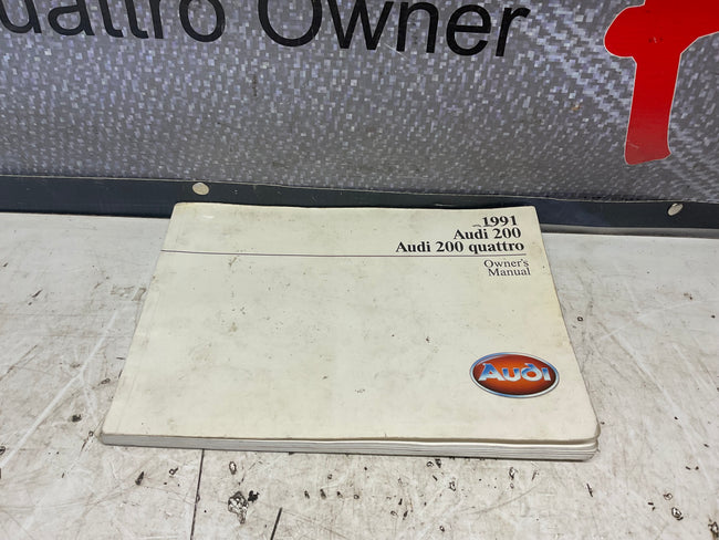 1991 Audi 200 Quattro Owners Manual. C3