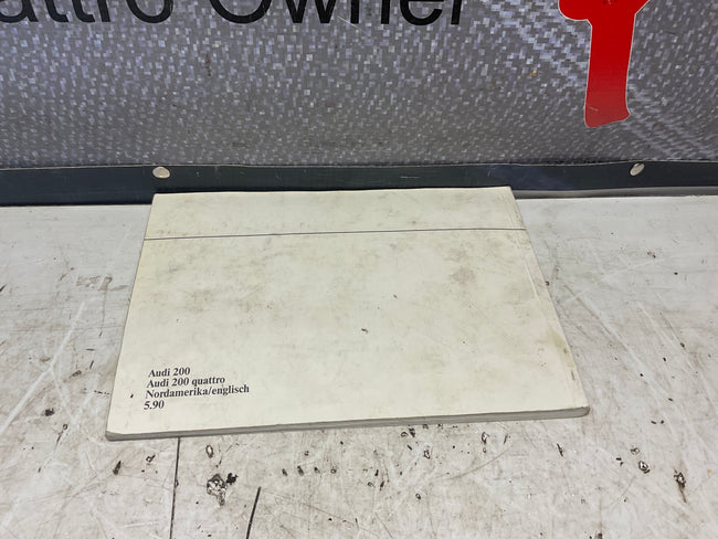 1991 Audi 200 Quattro Owners Manual. C3