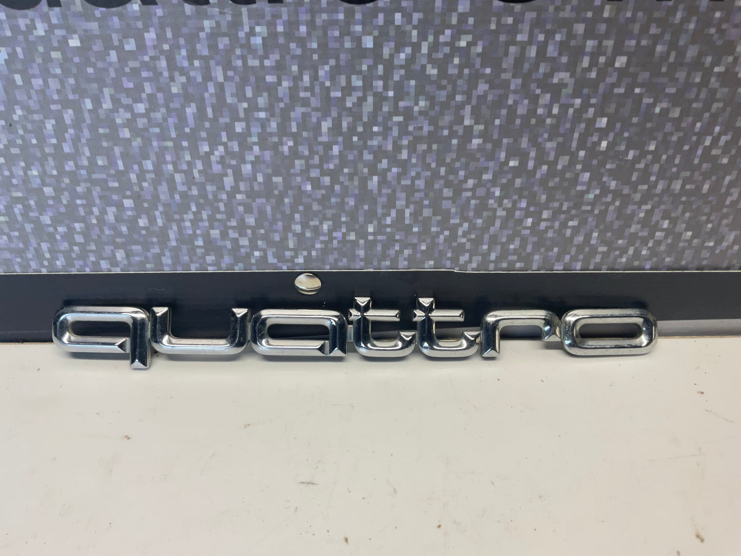 Rear Trunk Lid Quattro Badge