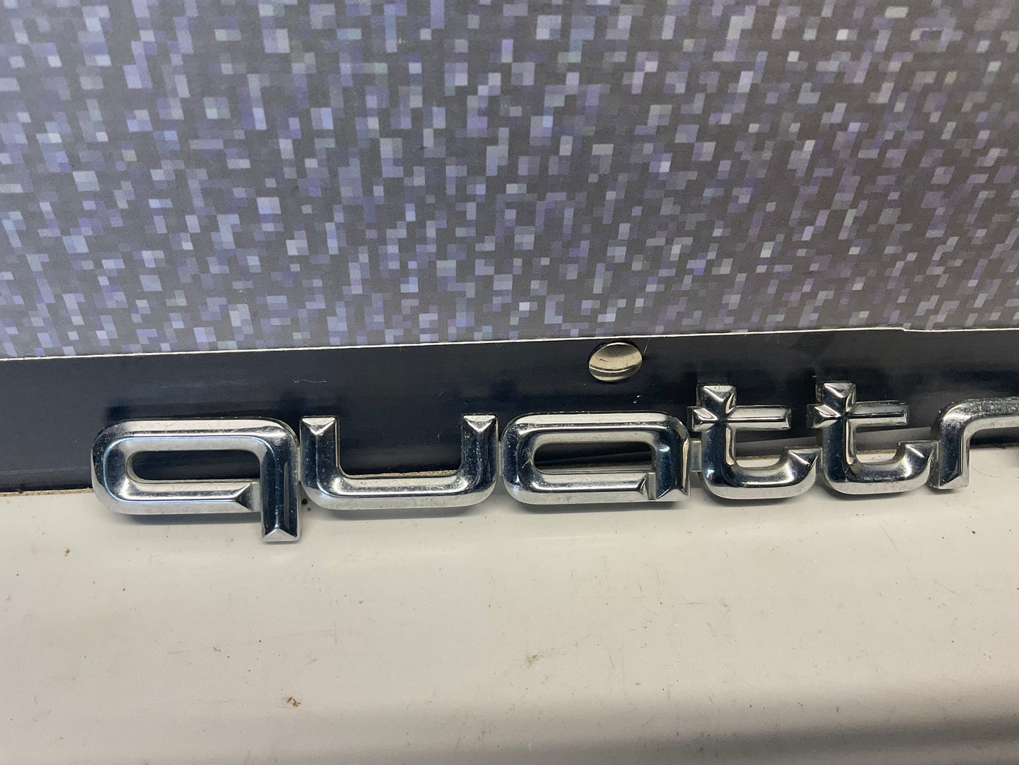 Rear Trunk Lid Quattro Badge