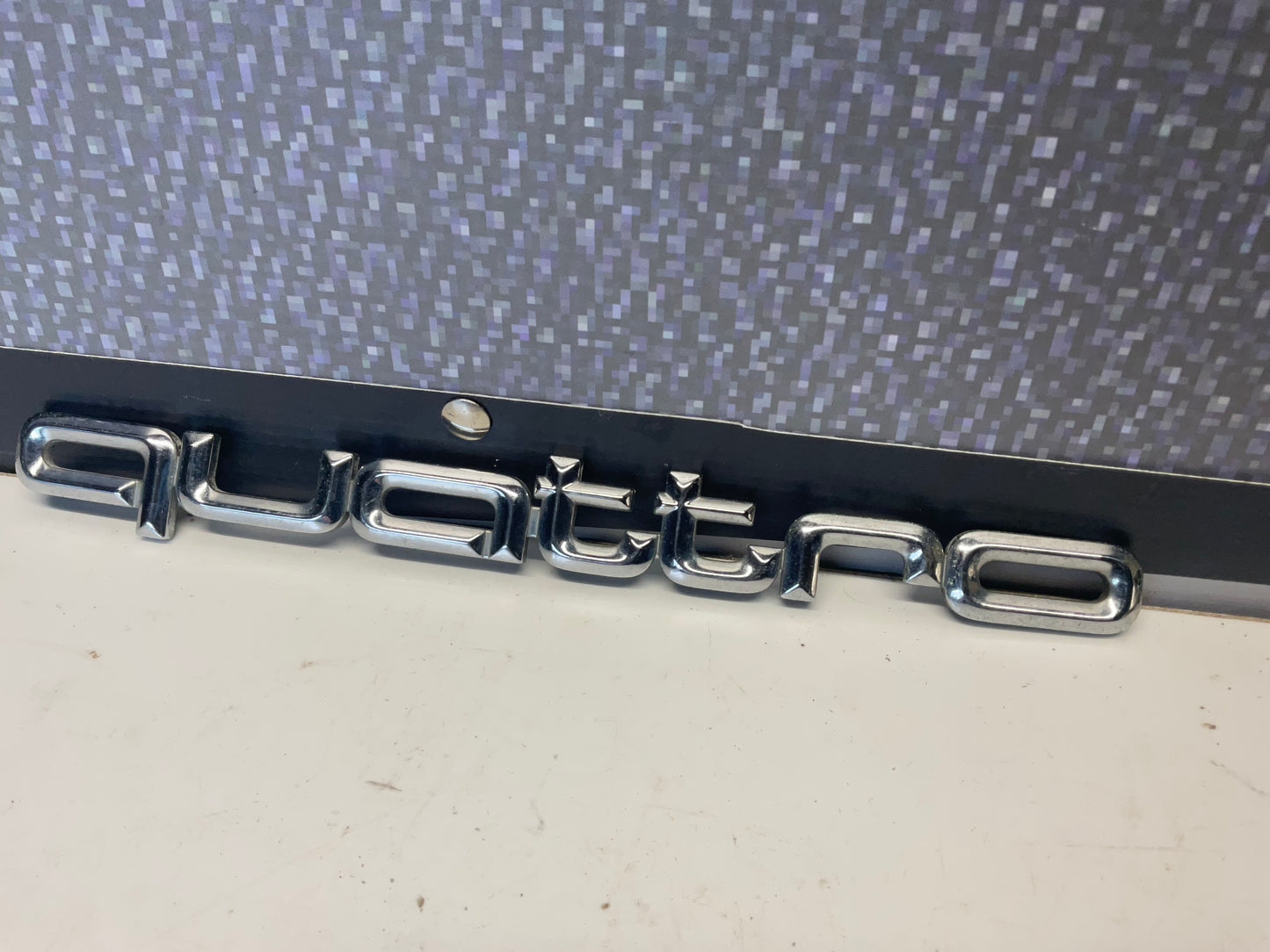 Rear Trunk Lid Quattro Badge
