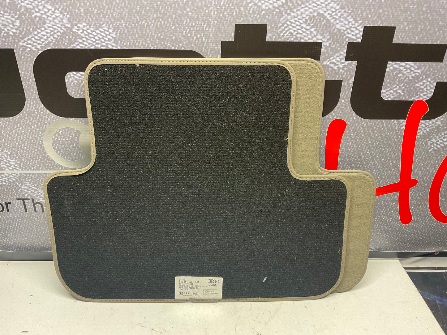Rear Floor Mat Set 8K0864450 B8 NOS  Tan