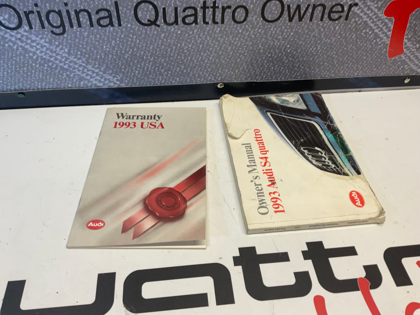 1993 Audi S4 Quattro Owners Manual. C4