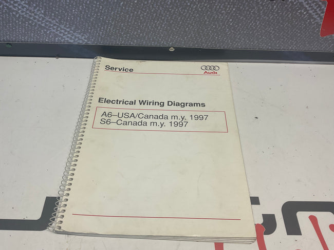 1997 S6 A6 Electrical Wiring Factory Service Manual W42WDAU12 C4