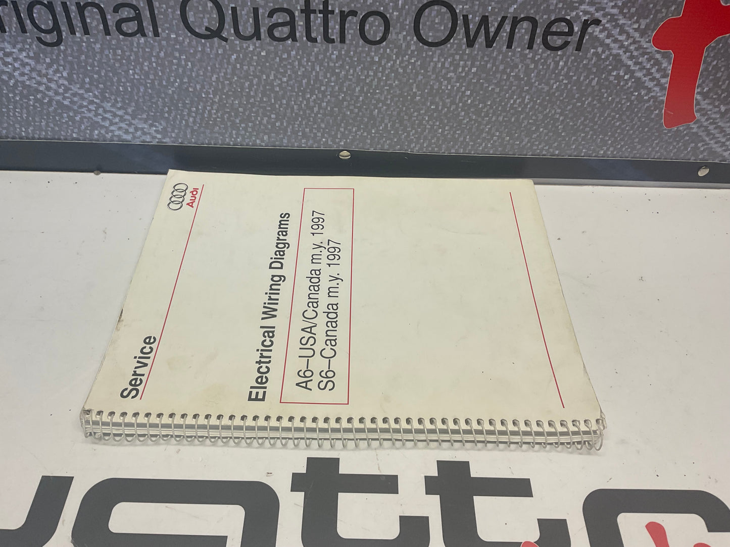 1997 S6 A6 Electrical Wiring Factory Service Manual W42WDAU12 C4
