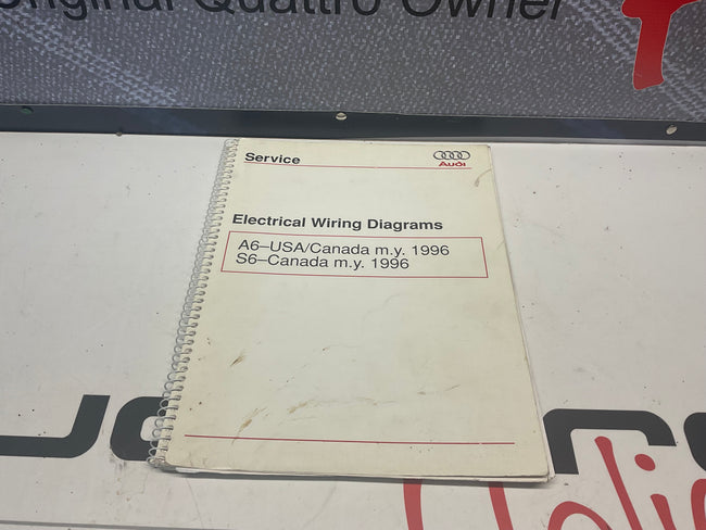 1996 S6 A6 Electrical Wiring Factory Service Manual W42WDAU11 C4