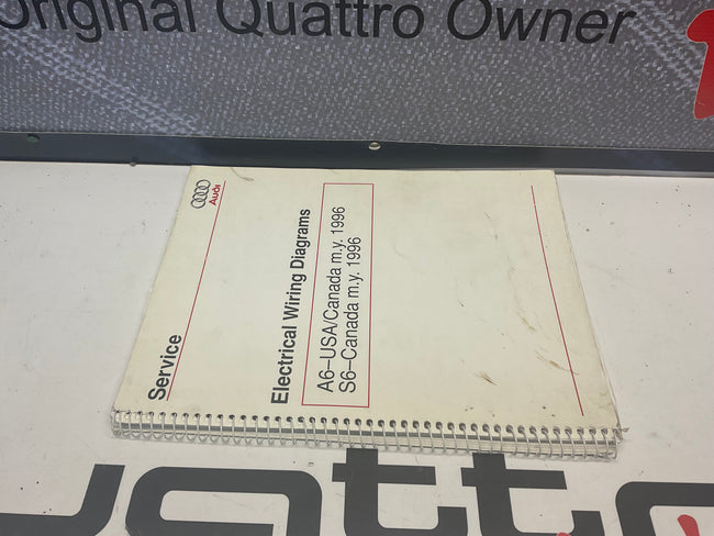 1996 S6 A6 Electrical Wiring Factory Service Manual W42WDAU11 C4