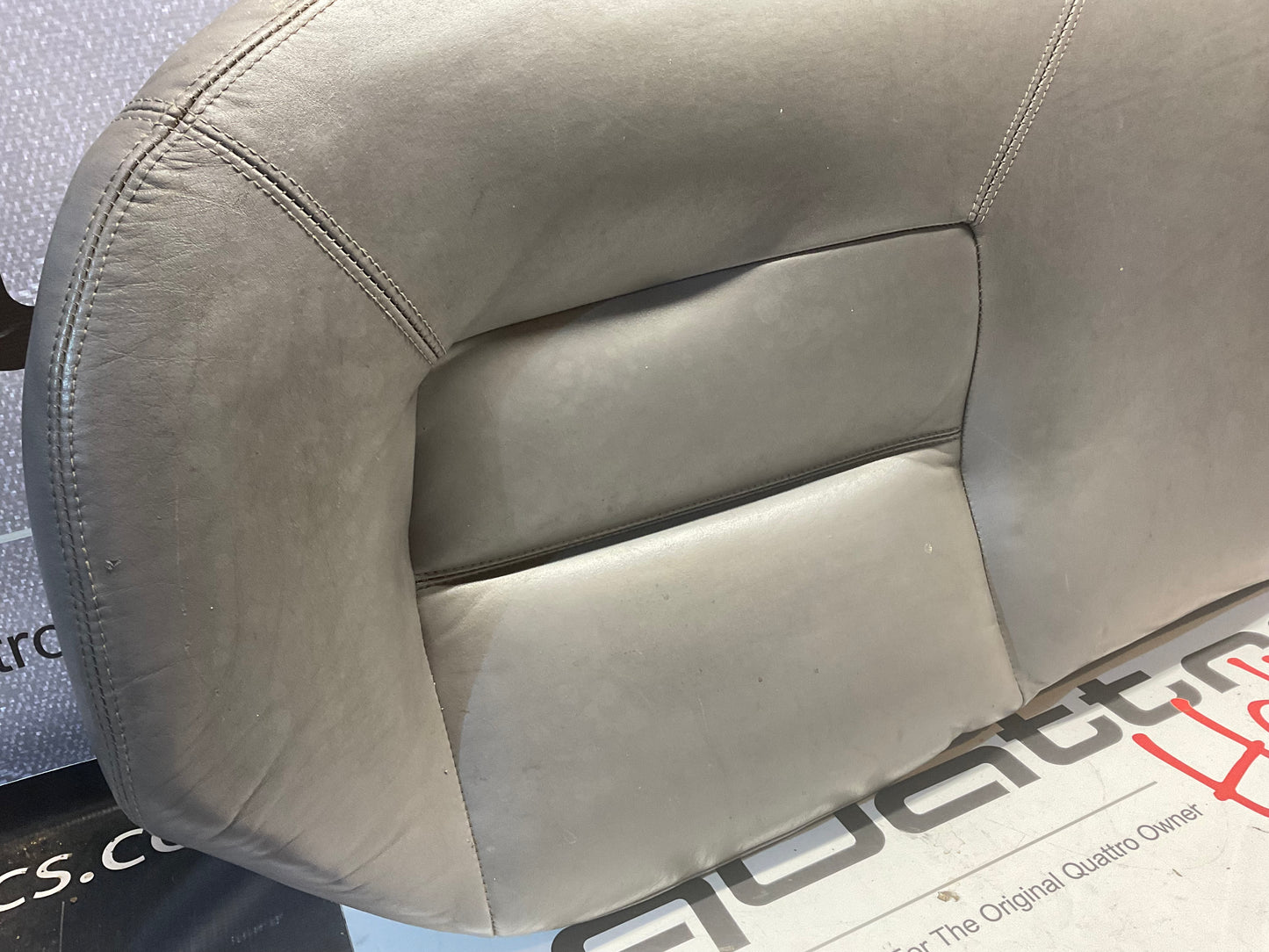 Rear Lower Seat Bottom Gray Leather 857885  B2