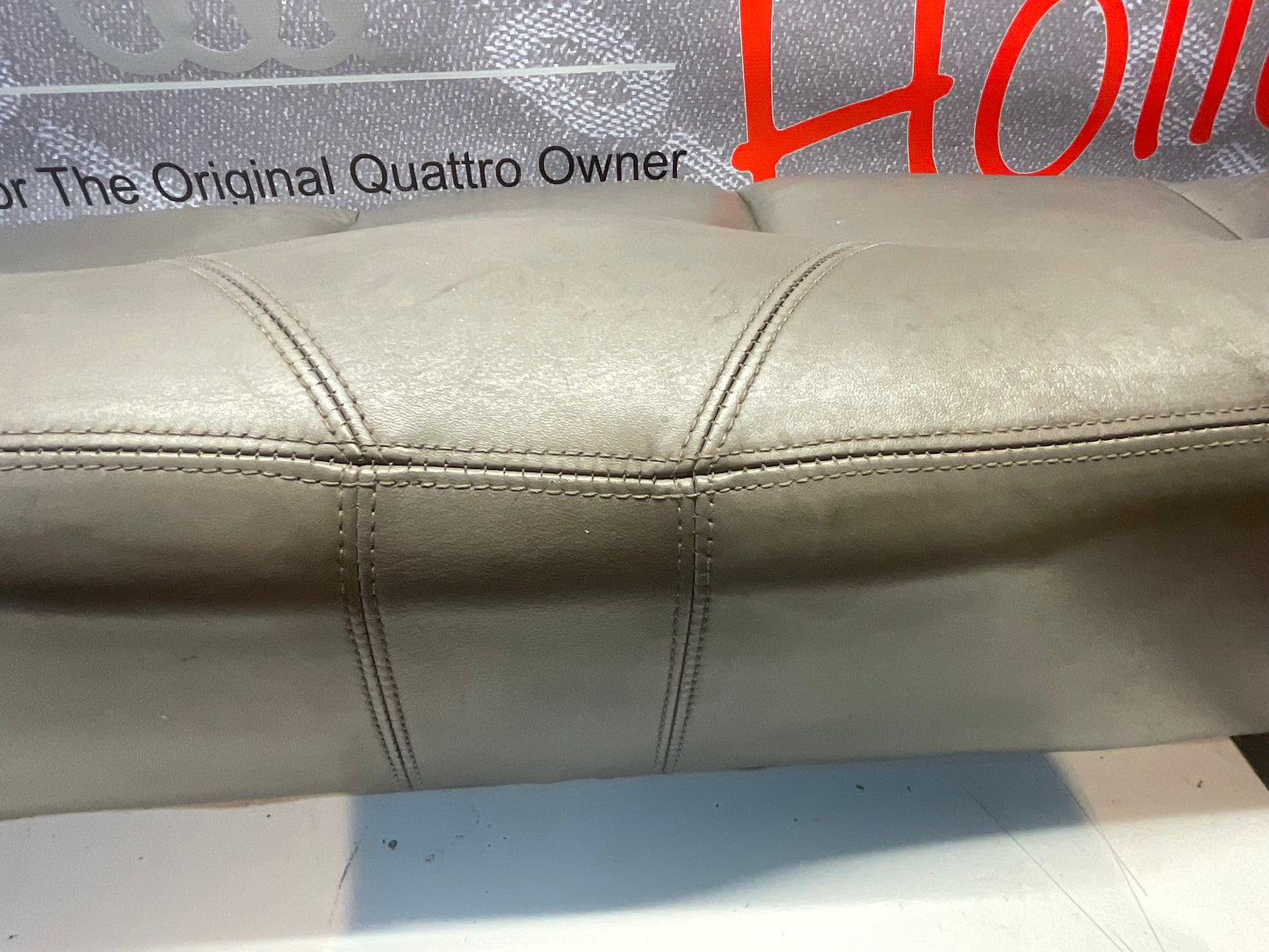 Rear Lower Seat Bottom Gray Leather 857885  B2