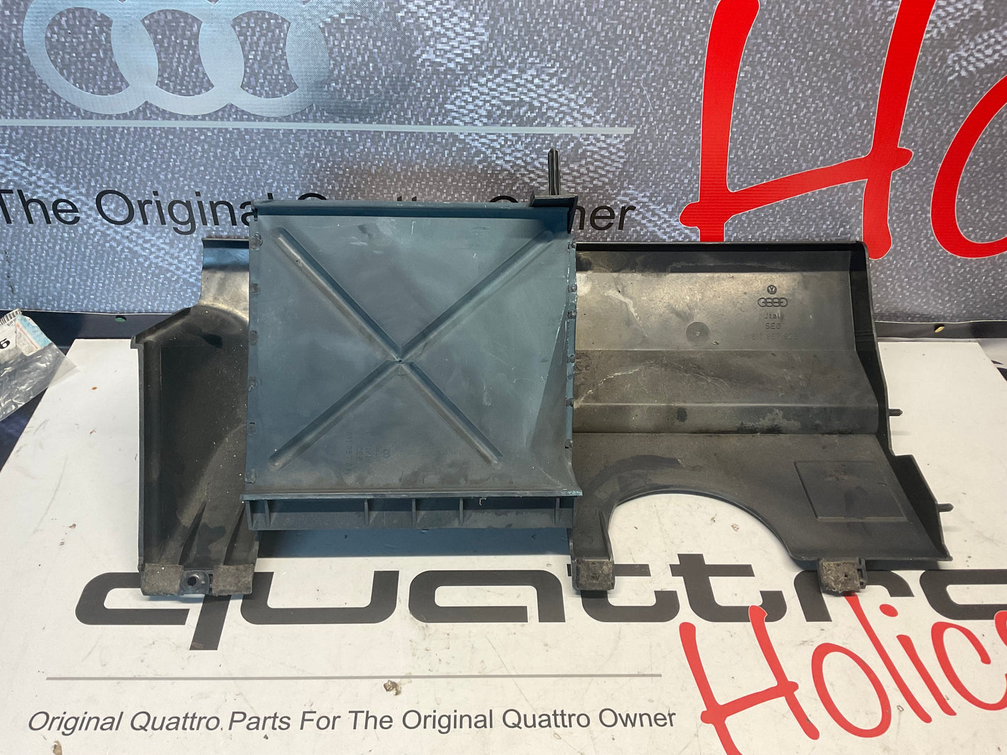 Lower Under Dash Trim Compartment 811857923  B2  Blue