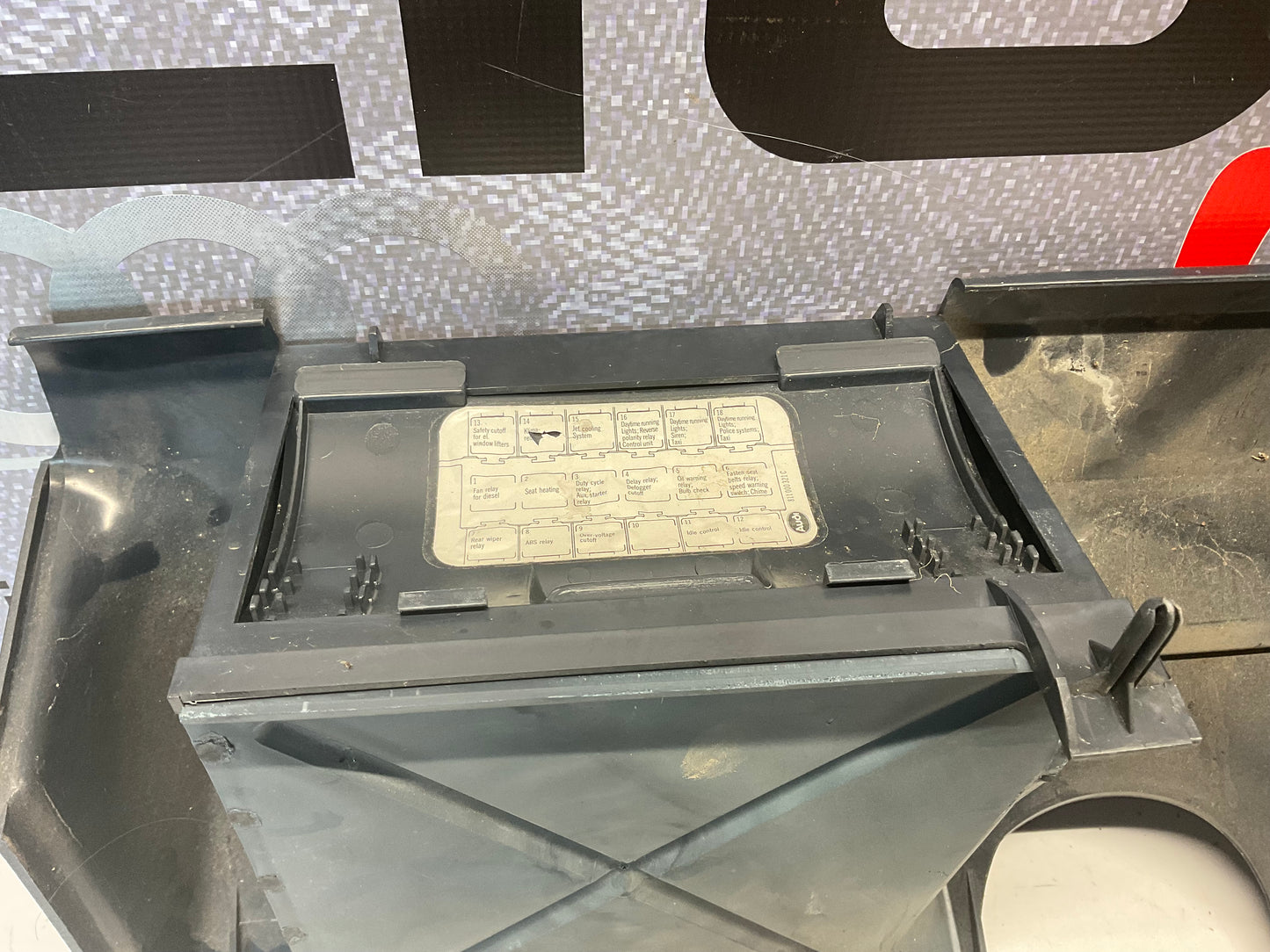 Lower Under Dash Trim Compartment 811857923  B2  Blue
