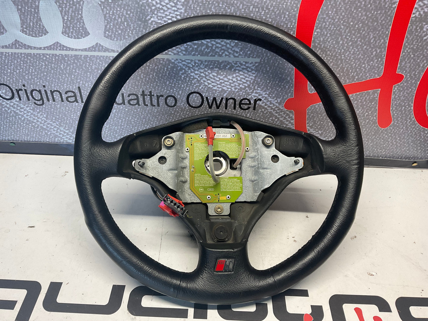 Leather Steering Wheel NOS S-Line  4A0419091AM