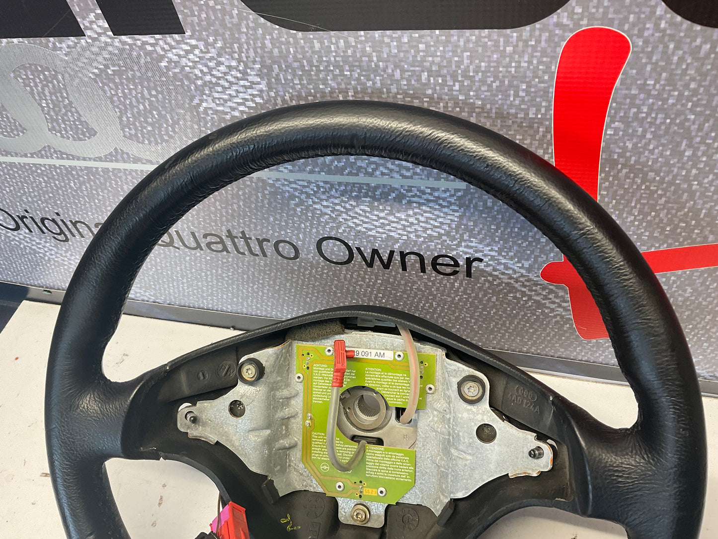 Leather Steering Wheel NOS S-Line  4A0419091AM