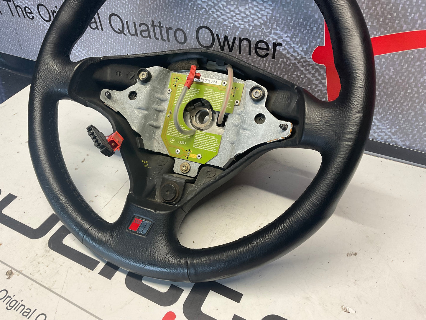 Leather Steering Wheel NOS S-Line  4A0419091AM