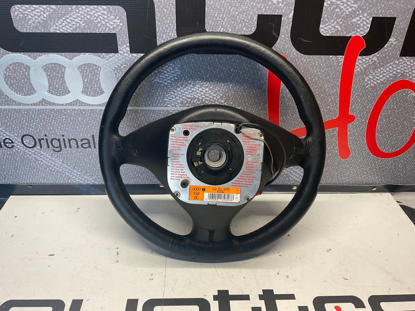 Leather Steering Wheel NOS S-Line  4A0419091AM