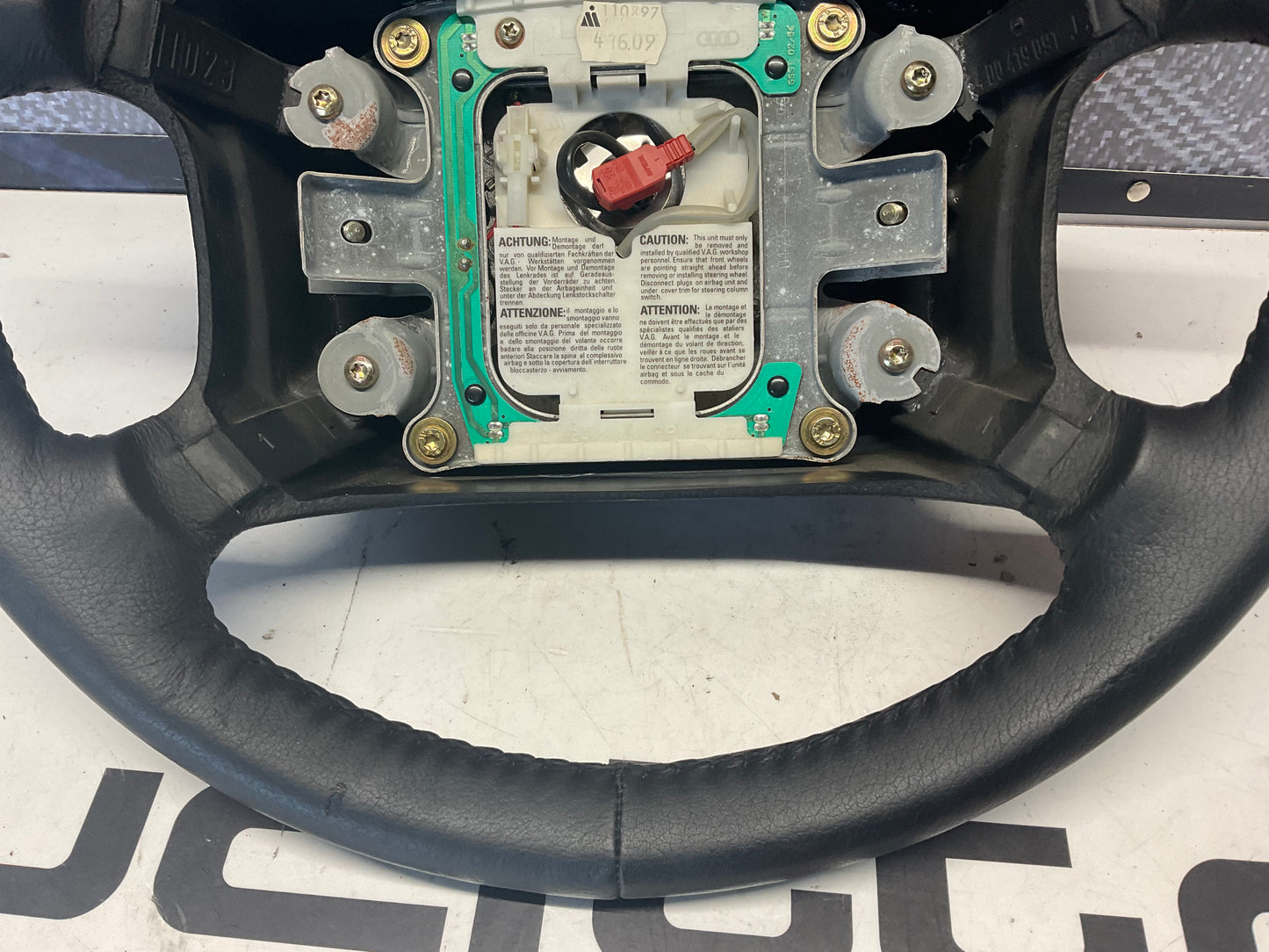 Leather Steering Wheel NOS 4A0419091