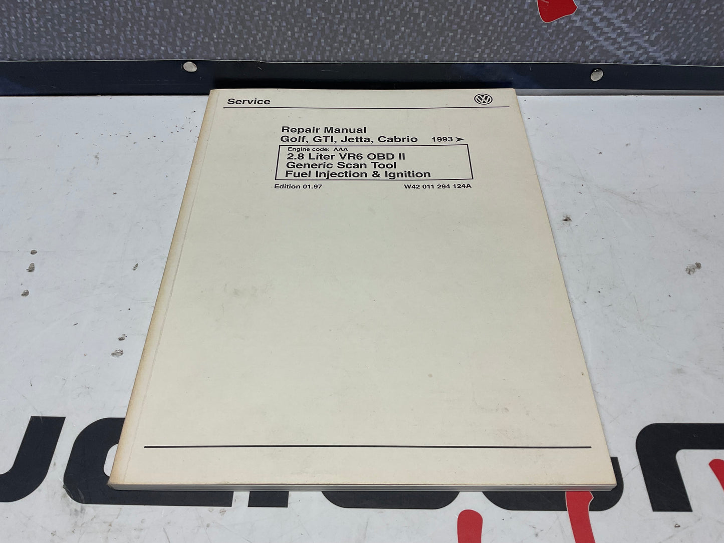 1996-99 A4 2.8L VR6 ODB II Fuel Injection & Ignition Repair Manual W42011294124A