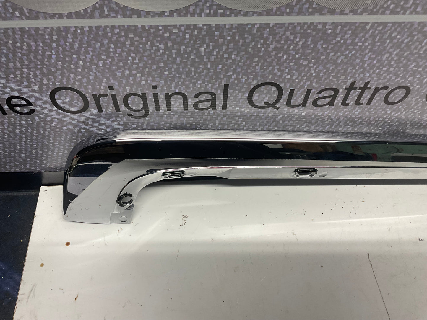 Driver Rear Bumper Trim Left NOS 443807459E C3