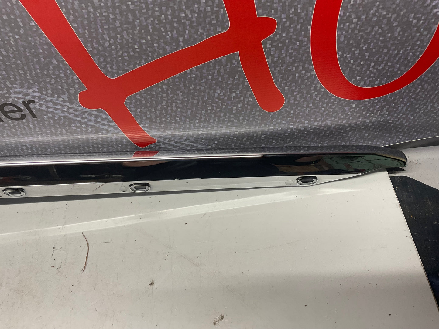 Driver Rear Bumper Trim Left NOS 443807459E C3