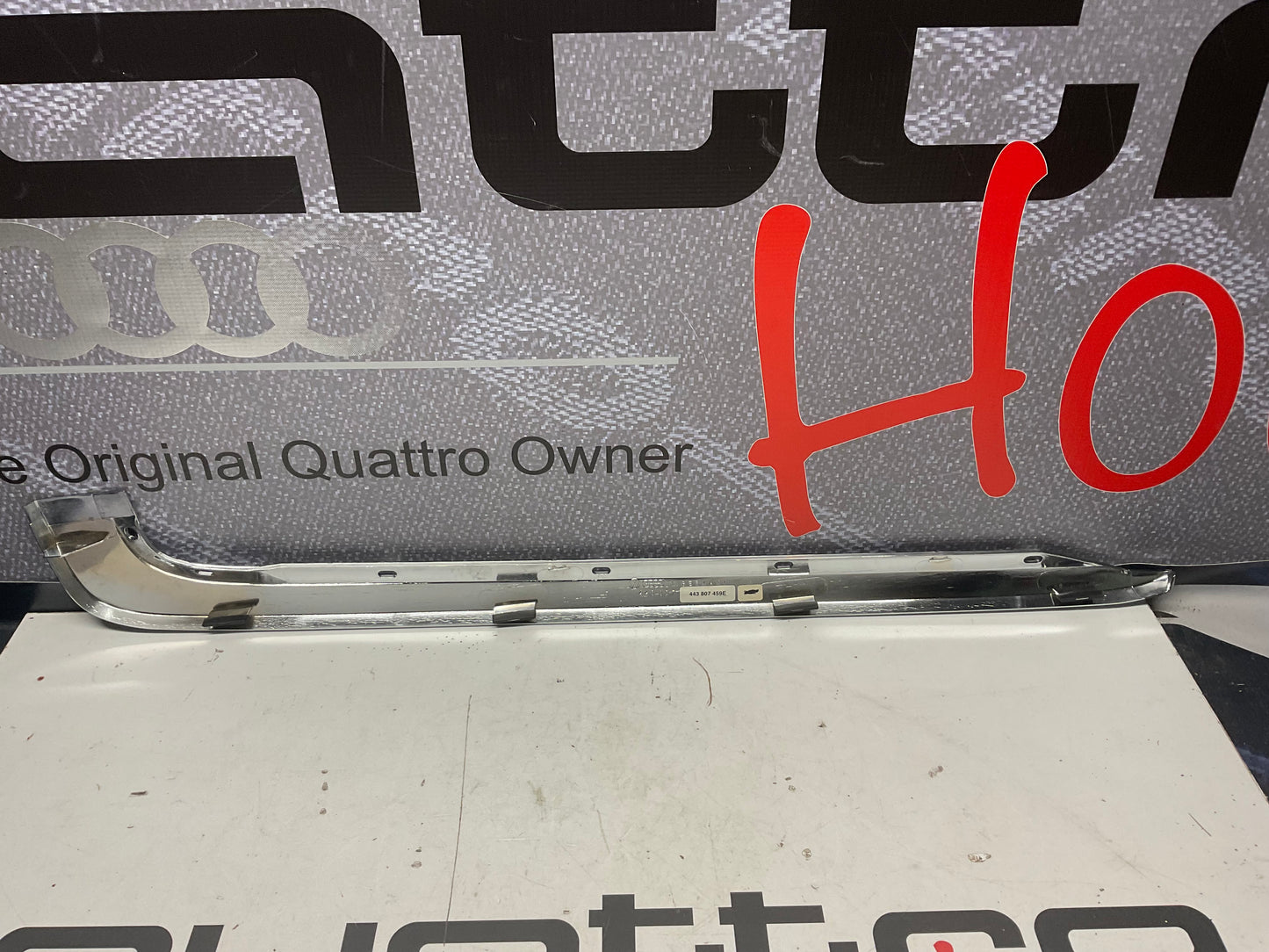 Driver Rear Bumper Trim Left NOS 443807459E C3