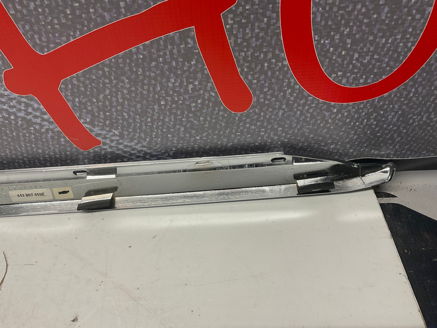 Driver Rear Bumper Trim Left NOS 443807459E C3