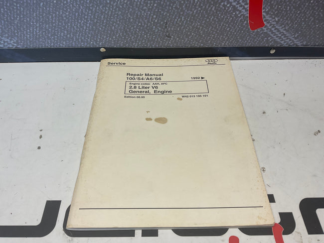 1992-98 100/A6 AAH AFC 2.8L V6 Engine Repair Manual W42014195101
