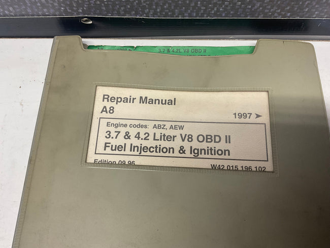 1996-01 A8 ABZ AEW V8 Fuel Injection Repair Manual W42015196102