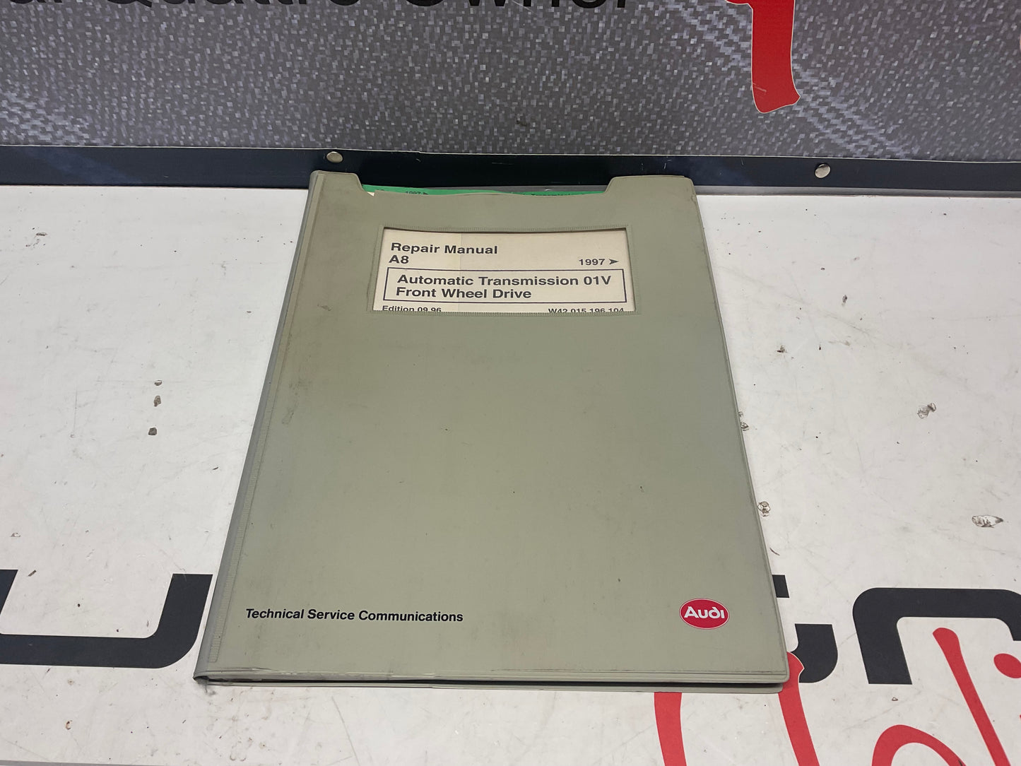 1996-01 A8 Automatic Transmission 01V Repair Manual W42015196104