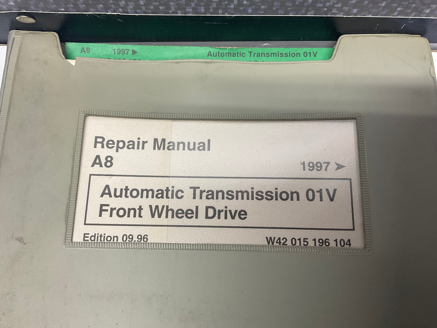 1996-01 A8 Automatic Transmission 01V Repair Manual W42015196104