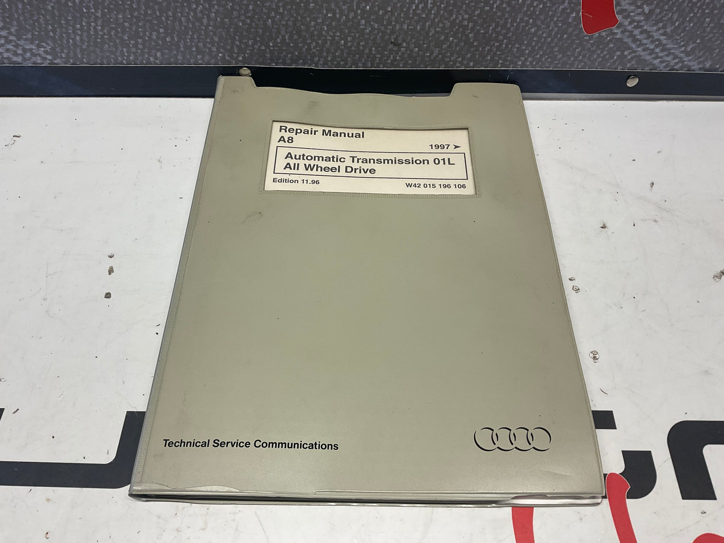 1996-01 A8 Automatic Transmission 01L Repair Manual W42015196106